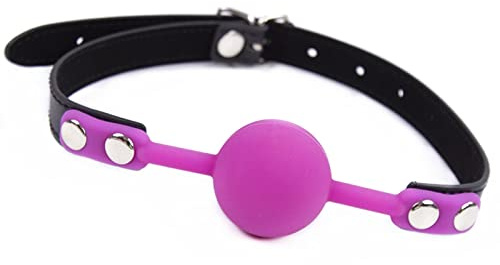 Knebel Mund Extrem, Einstellbar Silicone Bondage Ball Gag, DREI Farben Erhältlich, SM Fetish Ballgag Mund Knebel BDSM Sklave Rollespiele Sexspielzeug Für Paare Extrem Sex,Pink