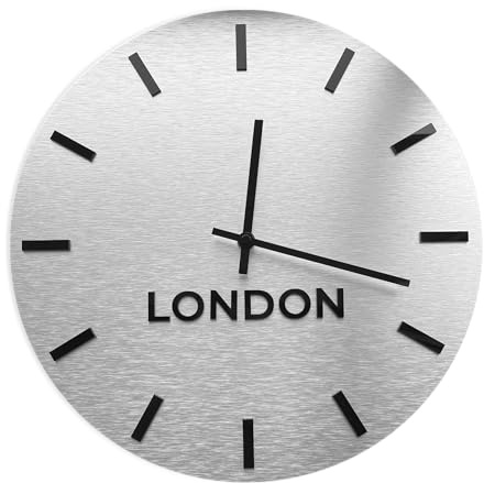 ALÚMADESIGNCO Customizable Global Time Zone Wall Clock - Elegant Multi-City Display for Hotel Lobbies & Homes - Unique Gift for Housewarmings and Business Professionals