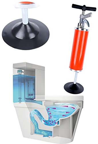 Druckluft Abflussreiniger Rohrreiniger Pumpe，Druckreiniger für 30-130mm Rohr Reinigungsgerät,Das Zum Ausbaggern Von Toiletten, Bodenbaggern, Küchenspülen Und Badewannenrohren Verwendet Werden Kann