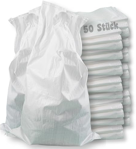 50x Gewebesäcke Schuttsäcke Müllsack Schwergutsäcke Bauschutt Gewebe Schwerlast Sack