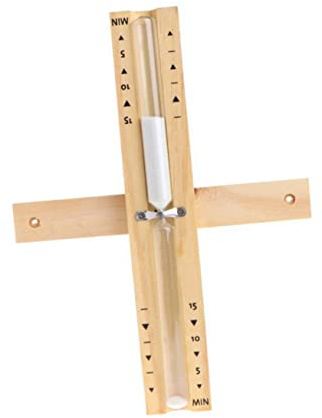 KONTONTY 1pieza Temporizador De Sauna De Arena De Minutos Reloj De Arena De Pared Estilo Elegante para Baños y SPA Hecho Decoración Funcional y Única