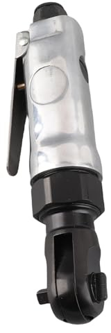 Yctze Juego de Llaves de Trinquete, Llave de Trinquete Neumática, Trinquetes de Vástago Recto, Conector Roscado de 1/4 Pulgadas, Carraca Neumatica 3/8 (cabeza cuadrada de 1/4)