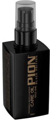 PION Black Edition Beard & Mustache Care Oil 100 ml, professionell skägg- och mustaschvårdsolja för smidighet och intensivvård