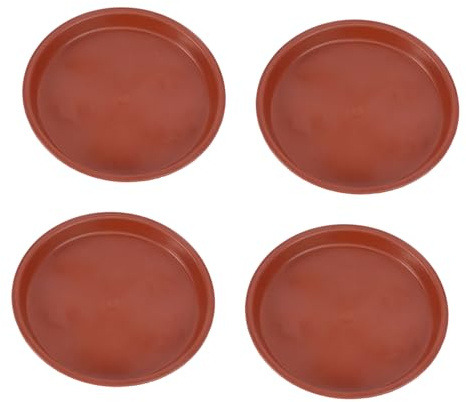 Milisten 10pezzi Sottovasi in Plastica Rigida per Vasi di Piante Rosso Øcm Antiscivolo e Resistente al Calore per Interni Ed Esterni Protezione Superfici con Fondo Testurizzato Antiscivolo
