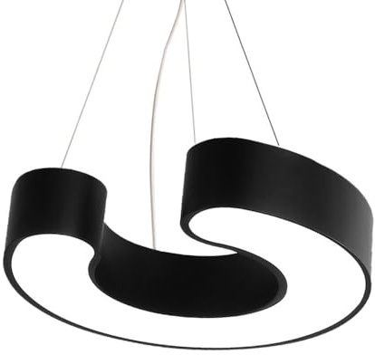 SHUANGZ Lámparas Colgantes LED Minimalistas con Diseño De Anillo, 40 Cm De Diámetro Lámparas De Techo con Acabado Metálico, Lámparas De Suspensión Luminarias Conectables para Oficinas Y Comercios