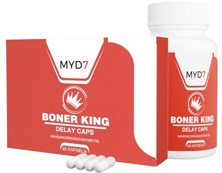 Boner King Kapseln | EXTREME Kapseln | HOCHDOSIERT | Mit L-Argingin & Zink | 20 Kapseln