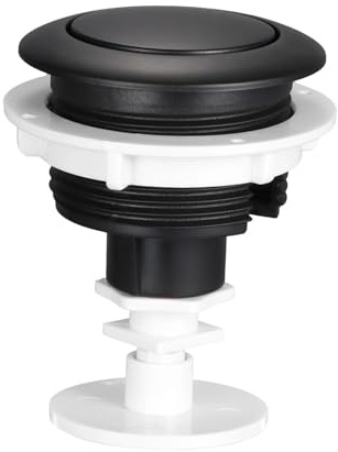 predolo Botón de Descarga Simple Multifunción, Piezas de Repuesto para Tanque de Inodoro, para Hogar, Negro