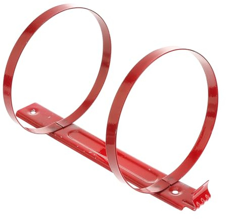 MAGICLULU Supporto da Parete in Ferro per Estintore 3/4 Kg, Gancio Porta Estintore Rosso Resistente Antiruggine, Staffa Fissaggio Muro per Sicurezza Domestica e Ufficio