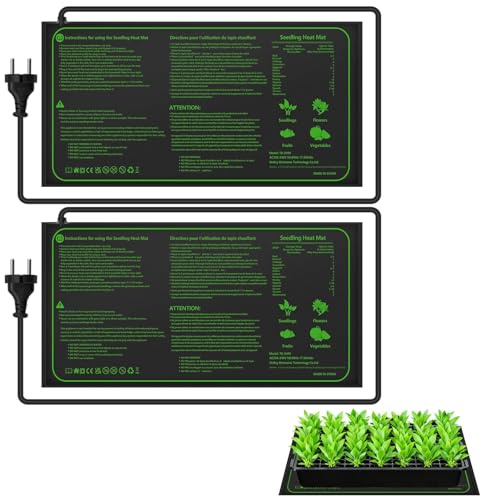 Diealles Shine Tappetino riscaldante per piante, impermeabile, 50 x 25 cm, 35 W, rettil drago, per piantine, germinazione, crescita delle piante
