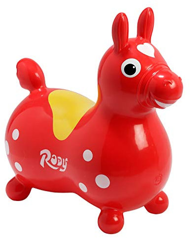Ledraplastic 8002 Jakobs 4019960 - Rody Hüpfpferd, 3 Jahre, rot