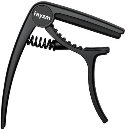 Rayzm Ukulele Kapodaster Capodaster Kapo Capo, Zink-Legierung Capotasto für Sopran/Konzert/Tenor Ukulelen, Einhand-Trigger Style, Starke Feder für kein Surren