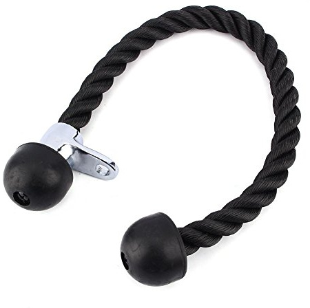 SOULONG Cuerda de tríceps de Fitness, Cuerda de tríceps Tirar Presionar 70 cm, con Mango Potente y mosquetón con Gancho de Seguridad