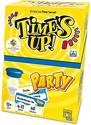 Repos Production, Time's Up! Party, Partyspiel, Ratespiel, 4-12 Spieler, Ab 12+ Jahren, 40+ Minuten, Deutsch