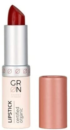 G R N shades of nature [GRÜN] Biokosmetik Lipstick pomegranate - Bio-Jojobaöl schützt die Lippen - angenehme Textur u. Tragegefühl - gute Haftung - talkfrei - 4 g