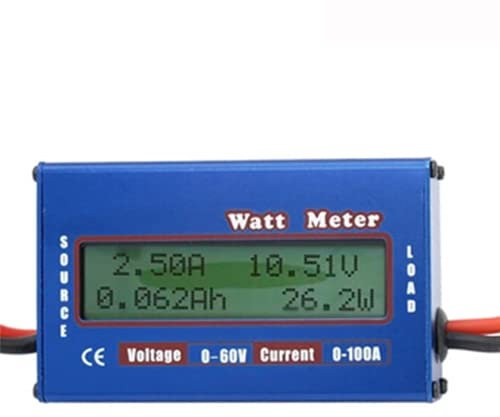 DollaTek Watt Power Tester Wattmeter DC Power Analyzer High Precision Watt Volt Amp Energy Meter Analyzer Tool (0-100A 0-60V)