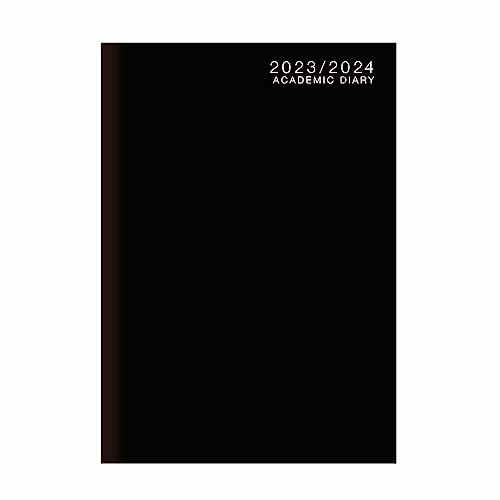Schülerkalender 2023–2024, A5, Wochenansicht, gebunden, Schwarz