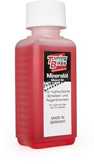 TB di olio minerale/liquido freno/olio idraulico per freni Shimano bicicletta, set di sfiato – 100 ml – per più operazioni di sfiato dei freni a disco idraulici Shimano – rosso