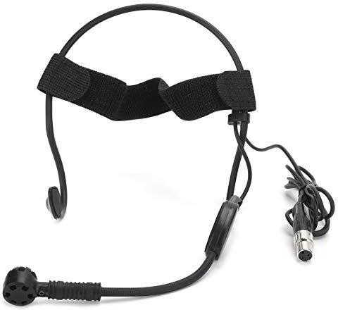 Micro Serre-tête, Micro-Casque Portable Mini Serre-tête 3 Broches Microphone Professionnel Micro à condensateur, adapté à l'enseignement du Chant Performance sur scène Performance Danse