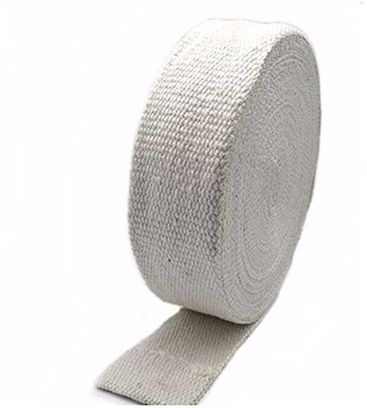 Jonoisax Feuerhemmendes Gewebe aus Keramikfaser - 1 m Anti-Hochtemperatur 2400 F Feuerfestes Material Gürtelband Band, Band. Rohrisolierung,1000 * 50 * 3mm