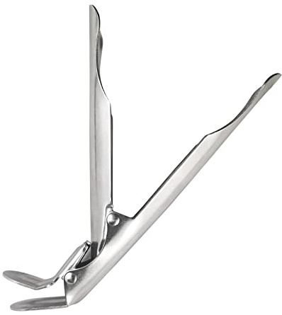 Quantfire Grillrost Heber Greifer Edelstahl Grillzubehör zum Verschieben von Gusseisen, Holzkohle, Grillplatte usw.