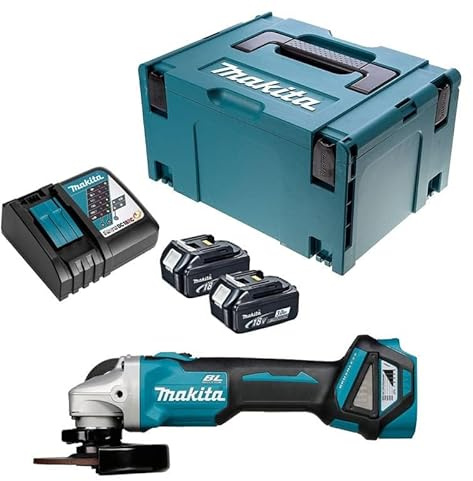 Makita DGA511RFJ Winkelschleifer, 18 V, Ø 125 mm, BL (2 x 3,0 Ah)