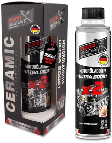 NanoBorTeX Ceramic Ultra-Boost Motoröladditiv 300ml - Hochleistungs-Keramik- und BOR-Verschleißschutz für weniger Reibung, höhere Motorlebensdauer, ruhigeres Motorverhalten & weniger Verbrauch
