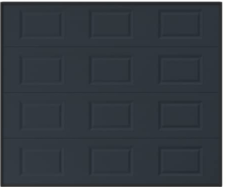 Vente-unique - Porte de garage sectionnelle à cassette anthracite motorisée L254 x H218 cm - CAOPAS