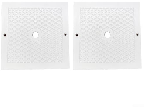 Lot de 2 couvercles d'écumoire de 25,4 cm, valve quadrate, compatible avec SPX1082E SP082 Accessoires Skimmer de piscine