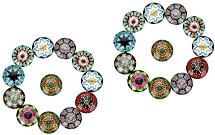 minkissy 2sätze Rundglas-Patches Mixed Color Für Schmuckdesign Und Bastelprojekte Für Hochzeiten Geburtstage Und Kreative Dekorationen