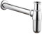 SPARES2GO Deodorant Bottle Trap Adjustable Sink Waste 32mm 35mm Brass Pipe Kitchen Bathroom Basin Set (Chrome/Silver)