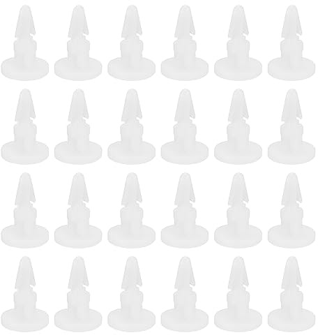 PATIKIL 50Pack PCB Abstandshalter Rundkopf Nägel Form PCB Isoliert Weiß 8mm | Fuß Unterstützung, Plastik, Brett Hauptplatine Abstandshalter, Hardware Werkzeug