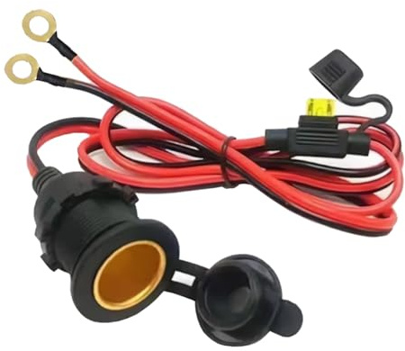 Bolwins O46CS Auto Zigarettenanzünder Einbau Steckdose Adapter 12V/24V KFZ Verlängerungskabel 3m Wasserdicht mit Sicherung