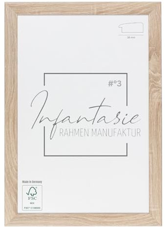 Infantasie N°3 Bilderrahmen 20x90 cm Bildmaß, Eiche Sonoma, MDF Holz