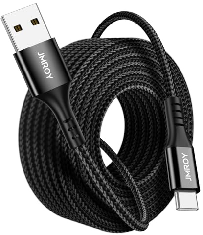 Extra Long USB C Cable 5M 3.1A Fast Charging Cable,USBA To USBC Cable for PS5 Controller/Xbox Series S Controller for Samsung Galaxy S10 S9 S8 Plus,LG V50 V40 G8 G7 Other Type C Device