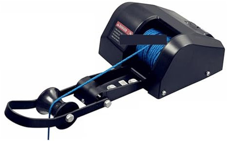 ZKLGS Manual Hand Winch Boat Anchor Winch 12V, Electric Windlass Electric Anchor For Ships And Yachts for Boat Trailer Caravan Marine(Nero)