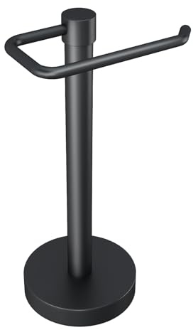 YUMORE Hand Towel Holder Stand Countertop Towel Rack Free Standing Towel Bar Hanger for Bathroom Kitchen Pro Max Matte Black