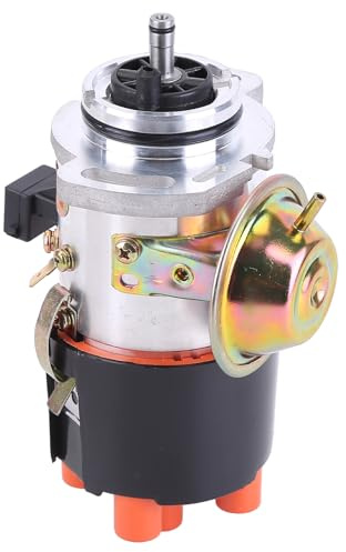 ISAKEN Kraftstoffverteiler Zündverteiler für VW Golf IIJetta II Polo Classic Zündverteiler Verteiler Unterbrecher 030905205A 0237021043 0486702005 Zündspule Zündverteiler Zündmodul Verteiler Kappe