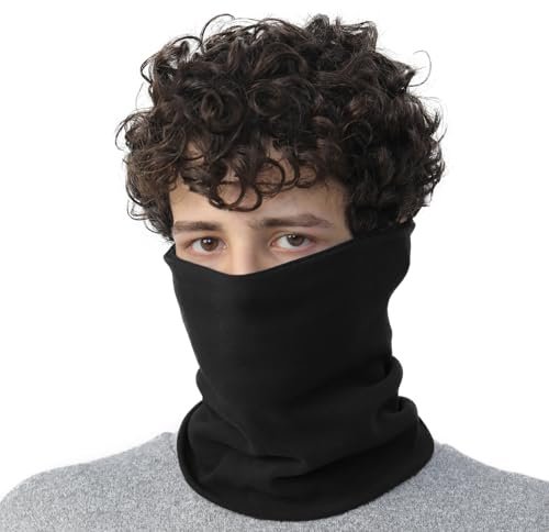 NovForth Baumwolle Schal Herren, Schlauchschal für kalte Tage, elastischer Halsschlauch und Halswärmer für Outdoor-Sport, perfekt für Skifahren, Wandern, Radfahren Unisex