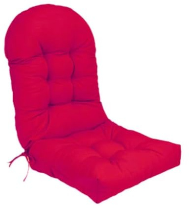 Hochlehner Auflagen Bequeme Liegen als Sitzauflagen für Outdoor-Möbel wasserdichte Polsterauflagen für Gartenmöbel Extra Dickes Sitzkissen für Adirondack Stuhl 110x50cm Grau(Pink,Set of 1)
