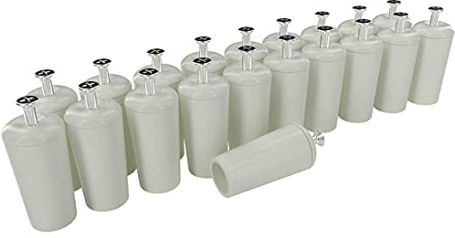 markiso® Rolladenstopper offen in Weiß, Rollladen Anschlagstopper für Rollo & Jalousie 40mm lang inkl. Schraube & Dichtung | Rollladenstopper 10 Paar entspricht 20 Stück