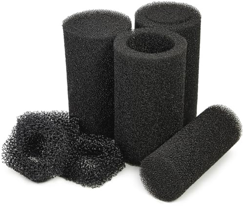 LTWHOME Runder Schaum Filter Schwamm Serie Passend für All Pond Solutions CUP-129 Filter(Packung mit 3 Sets)
