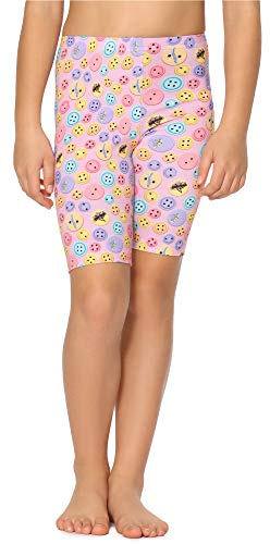 Merry Style Flicka Korta Leggings MS10-406(Rosa/Knappar, 110)