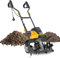 EVEAGE Motozappa elettrica per giardino, 45,7 cm motozappe e coltivatori elettrici, 13,5 AMP rototiller coltivatore da giardino, 4 '' - 8 '' profondità di lavorazione manico pieghevole