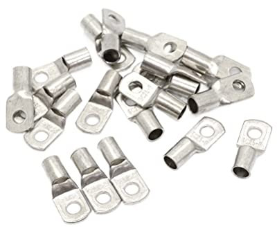 Fjy-connect,Bitte überprüfen Sie die Größe vor dem 20 STÜCKE SC6-5/6 M4/M5/M6/M8 4mm2 6mm2 10/16/25mm2 35/50mm2 4mm 5mm 6mm 8mm Bolzenloch Verzinnte Kupferkabelschuhe Batterieklemme