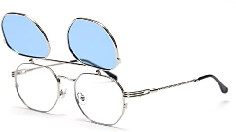 kachawoo Flip Up Sonnenbrille Männer Polarisierte Sonnenbrille Metall Mode Brillen Frauen Brillen Rahmen