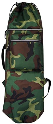 Ronyme Skateboard Bag Waterproof Skateboard Carry Case Shoulder Bag Sports Storage Bag Protective Case Backpack for Skteaboard, green 84cmx32cm