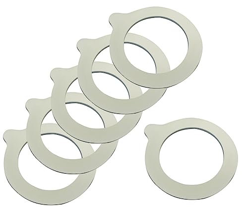 Westmark Gummiringe – hochwertige Einmachgummis für Drahtbügelgläser, ideal zum Einkochen und Einmachen, verlässliche Abdichtung – Naturkautschuk BPA-frei, Ø 68 mm, 6 Stück, Weiß
