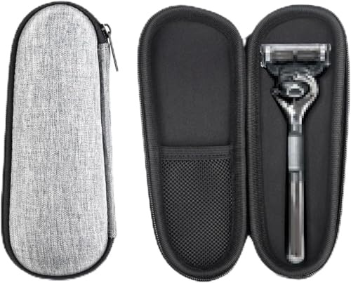 ZLiT för Gillette Fusion5 rakhyvel EVA vattentät stötsäker rakhyvel förvaringsväska, Grå, Klassisk