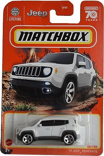 Matchbox Jeep Renegade '19, Bianco 40/100