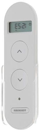 Télécommande Intelligente Multi-canaux avec Horloge pour Commande à Distance de volet Roulant - Compatible Moteur Radio et équipements Bubendorff - 5 Boutons - Blanc - Garantie Constructeur 2 Ans